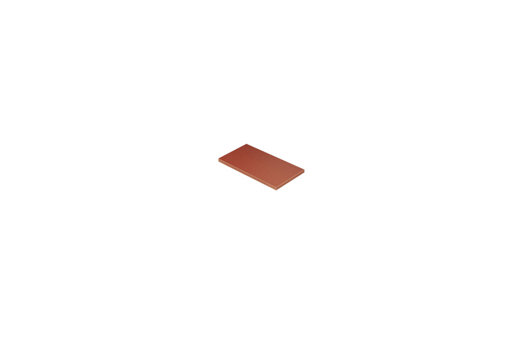 Steinzeug Spaltplatte 12,5 x 25 cm patrizierrot